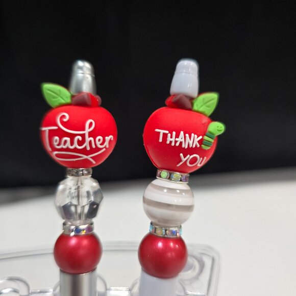 Pick-a-Pretty Pen "Teachers" by PenGwensPosh w/Black Extra Ink Refill & Cover - Picture 6 of 7